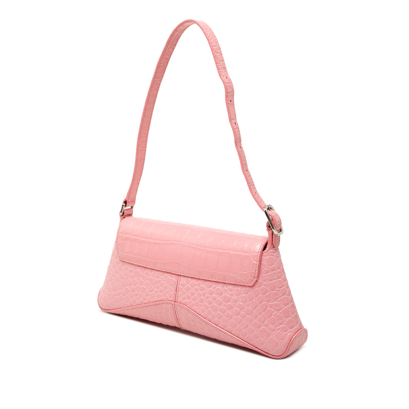 Small Croc Embossed Leather XX Flap - Image 2