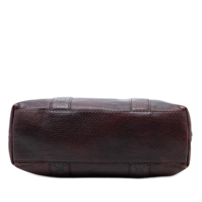 Guccissima Trimmed Leather Bamboo Libeccio Tote - Image 3