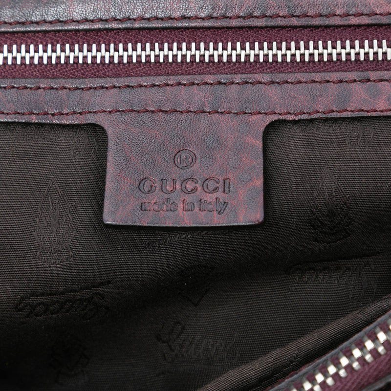 Guccissima Trimmed Leather Bamboo Libeccio Tote - Image 6