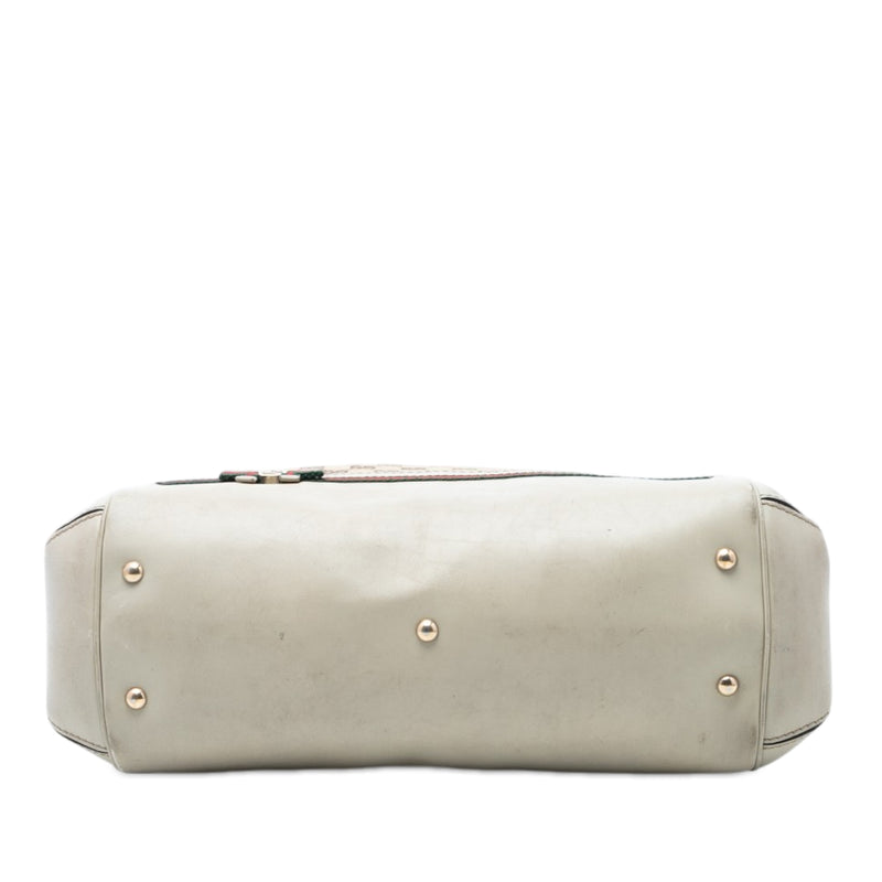 GG Canvas Web Mayfair Satchel - Image 3