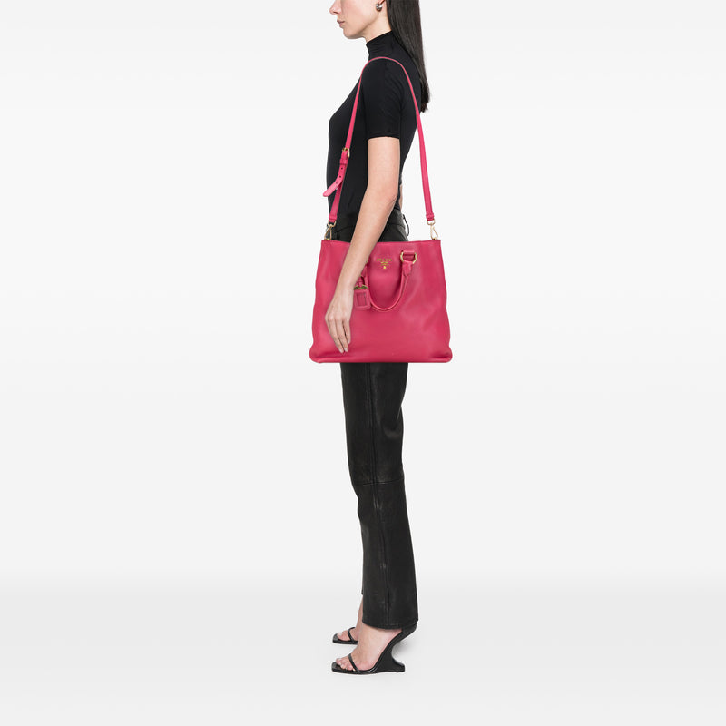 Vitello Daino Open Convertible Tote - Image 9