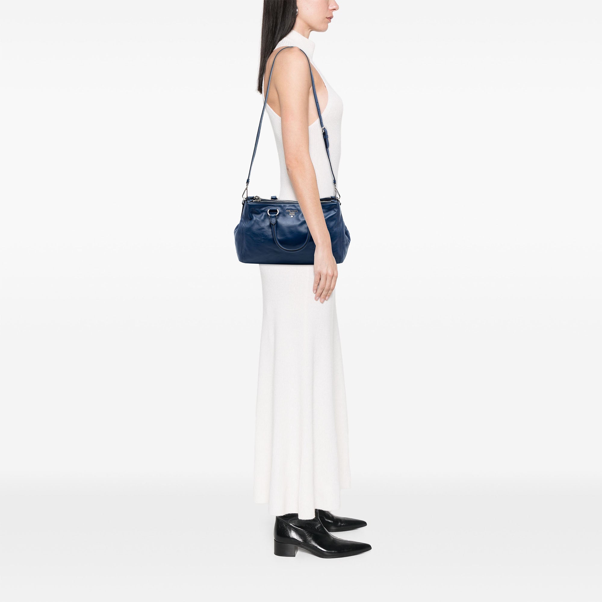 Soft Calf Double Zip Convertible Tote - Image 6