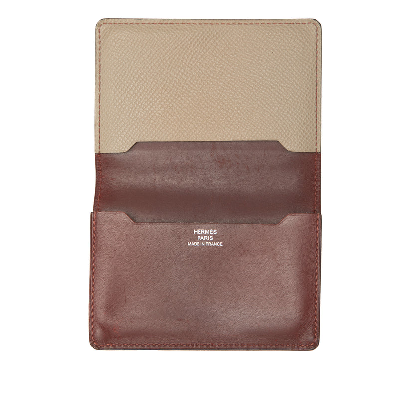 Bicolor Epsom and Chamonix Manhattan Card Case - Image 4