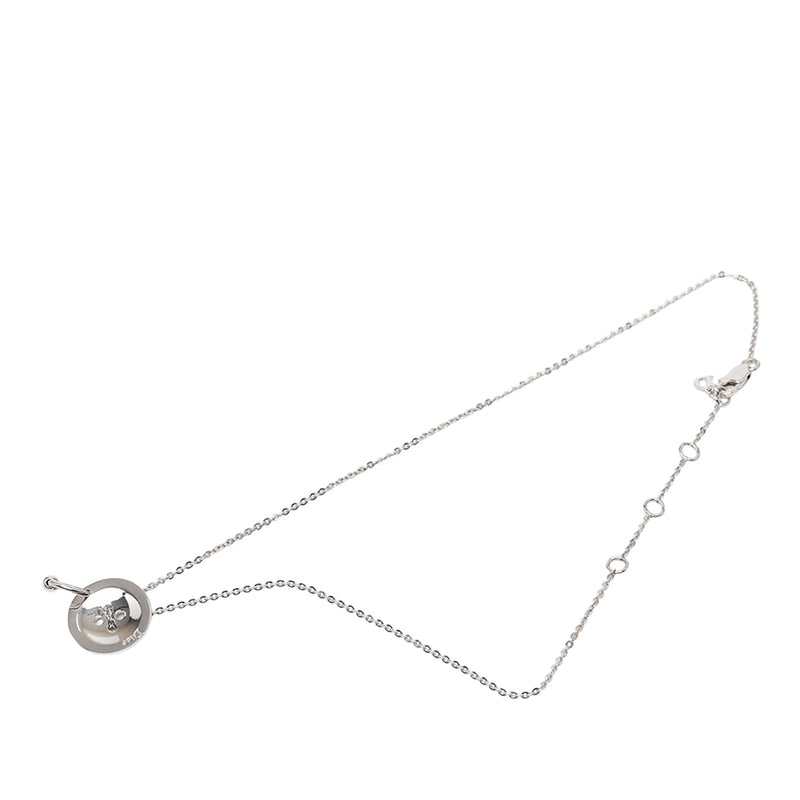 Brass Button Pendant Necklace