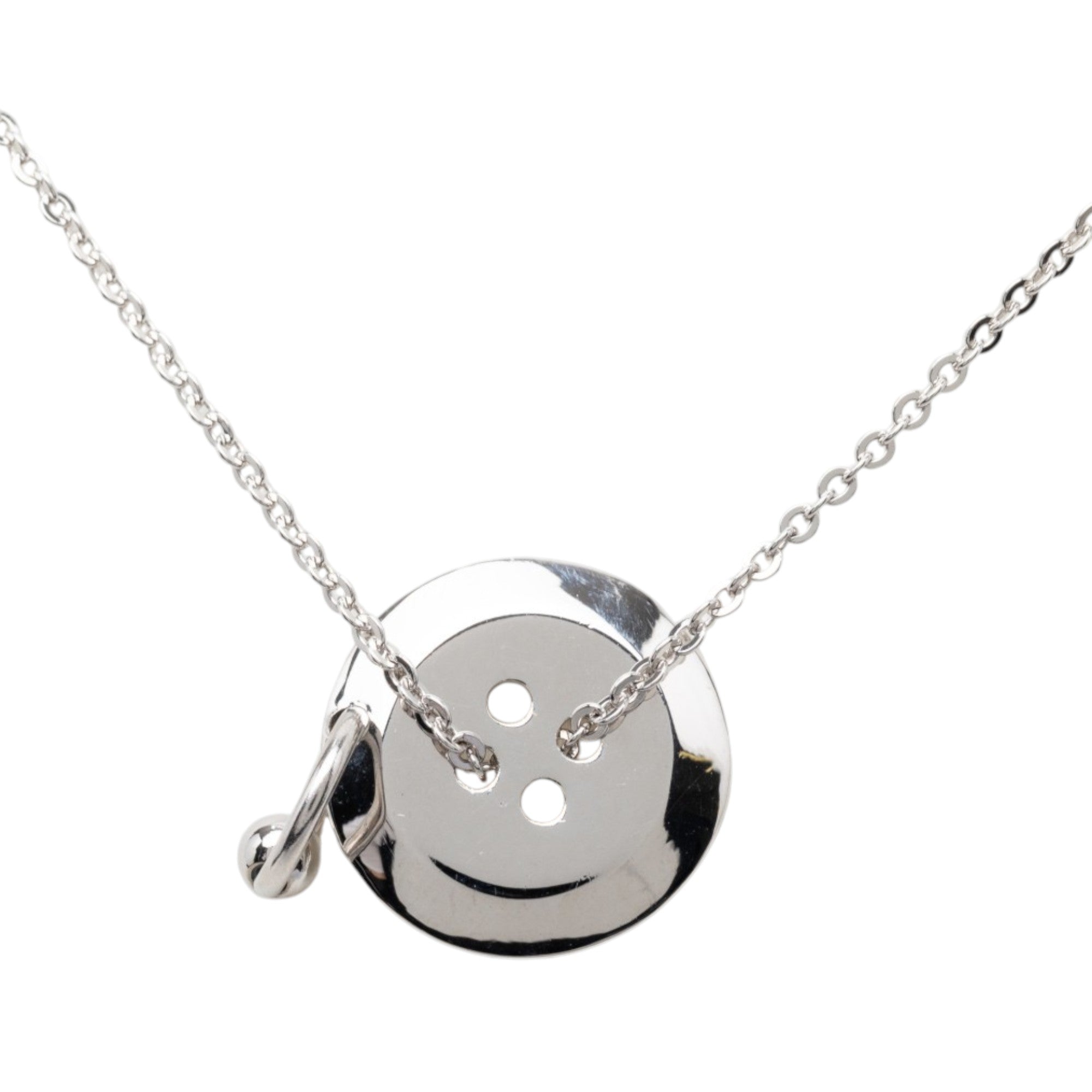 Brass Button Pendant Necklace - Image 3