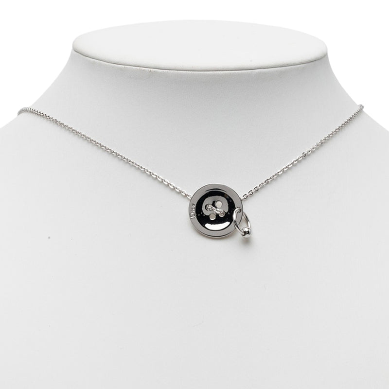 Brass Button Pendant Necklace - Image 7