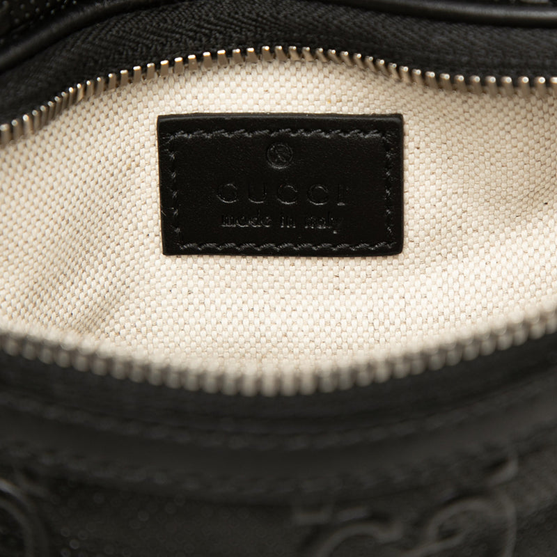 GG Embossed Perforated Leather Belt Bag - Image 5
