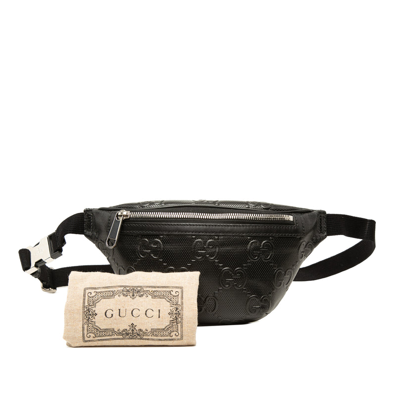 GG Embossed Perforated Leather Belt Bag - Image 8