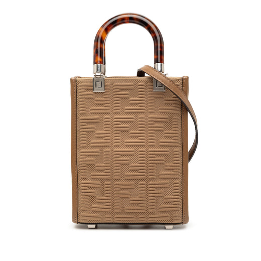 Mini Zucca Embossed Technical Fabric  Sunshine Shopper Tote - Image 1