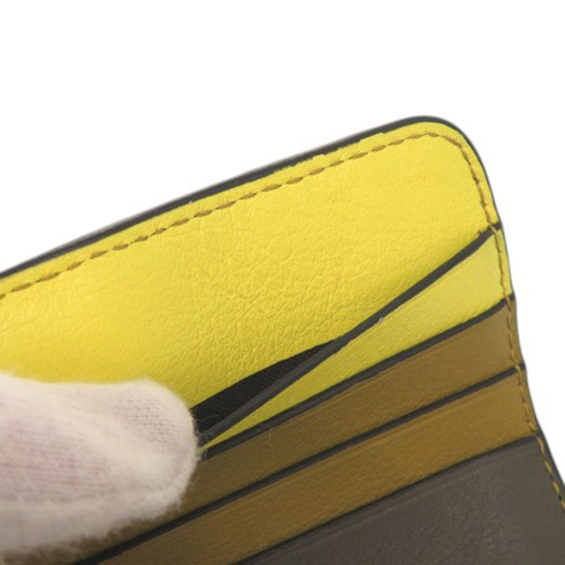 Tricolor Calfskin Puzzle Coin Card Holder - Image 10