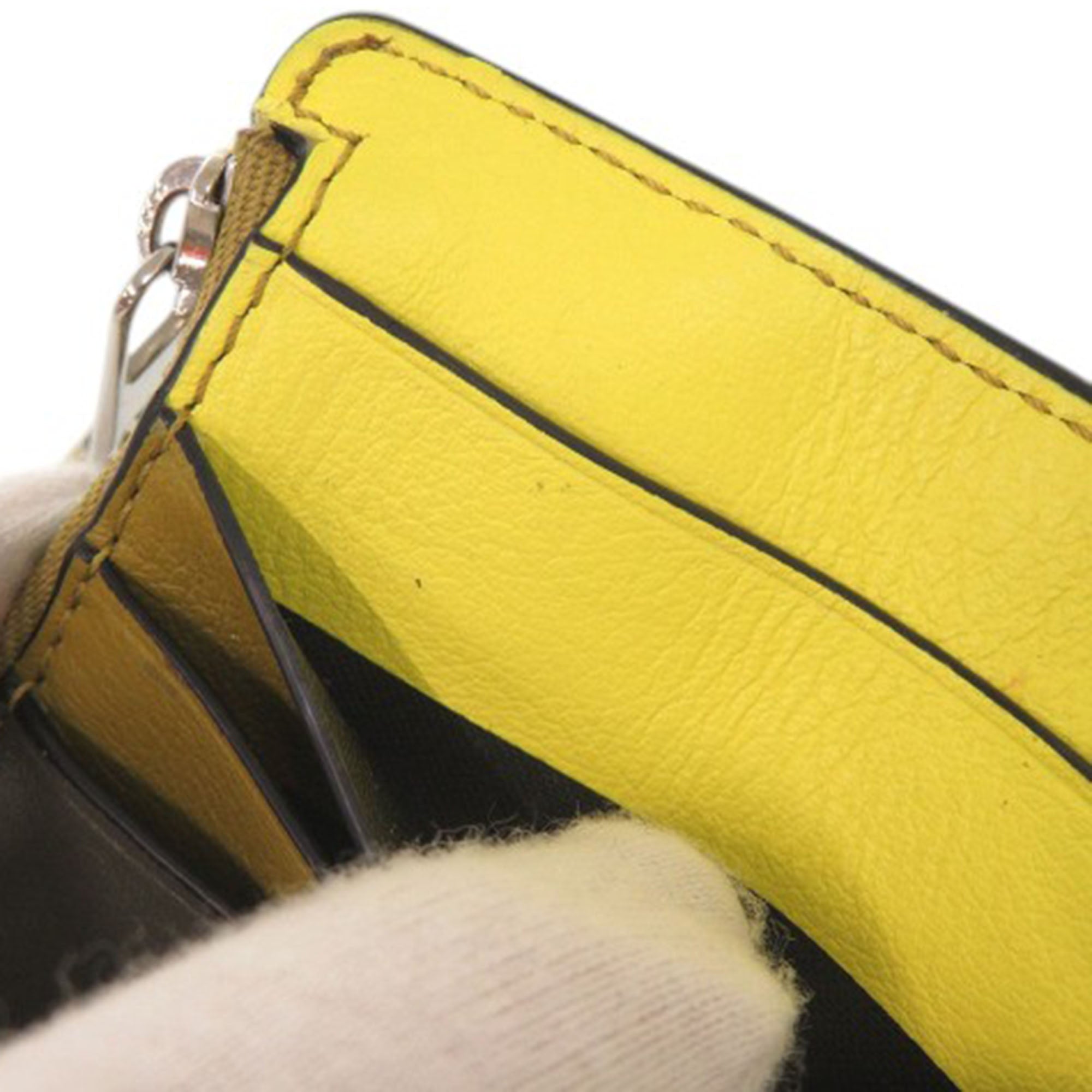 Tricolor Calfskin Puzzle Coin Card Holder - Image 11