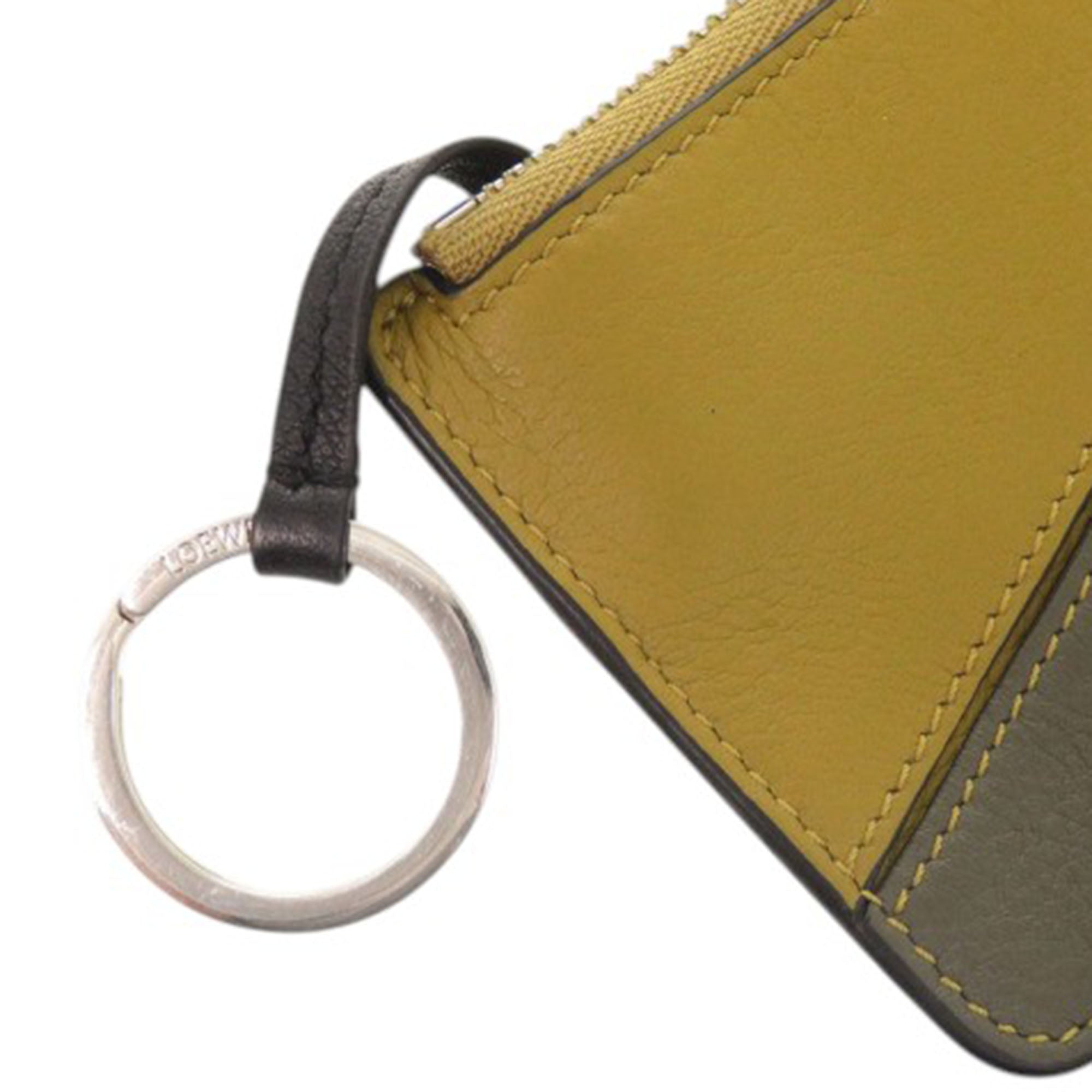 Tricolor Calfskin Puzzle Coin Card Holder - Image 16