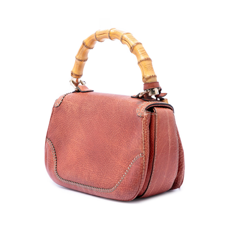 Medium Leather New Bamboo Satchel - Image 2