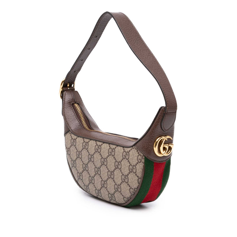 Mini GG Supreme Web Ophidia Shoulder Bag - Image 2