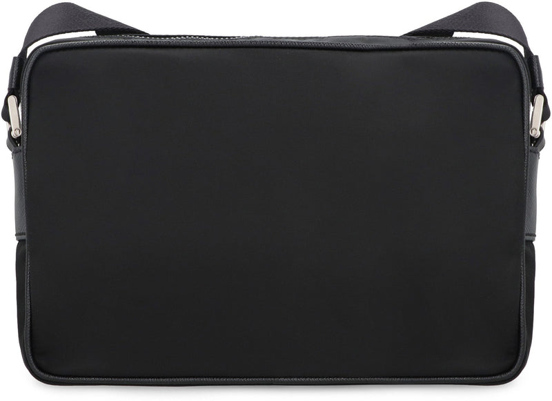 Prada Re-Nylon And Calf Leather Shoulder Bag — Black