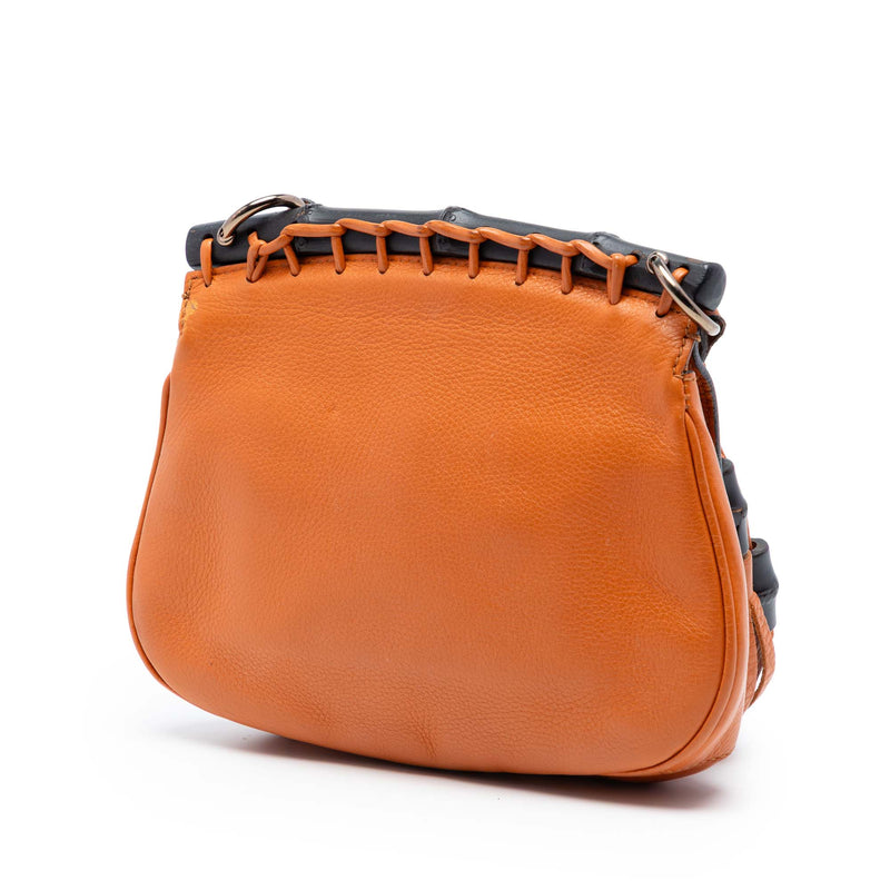Small Leather Bamboo Nouveau Fringe Crossbody - Image 2