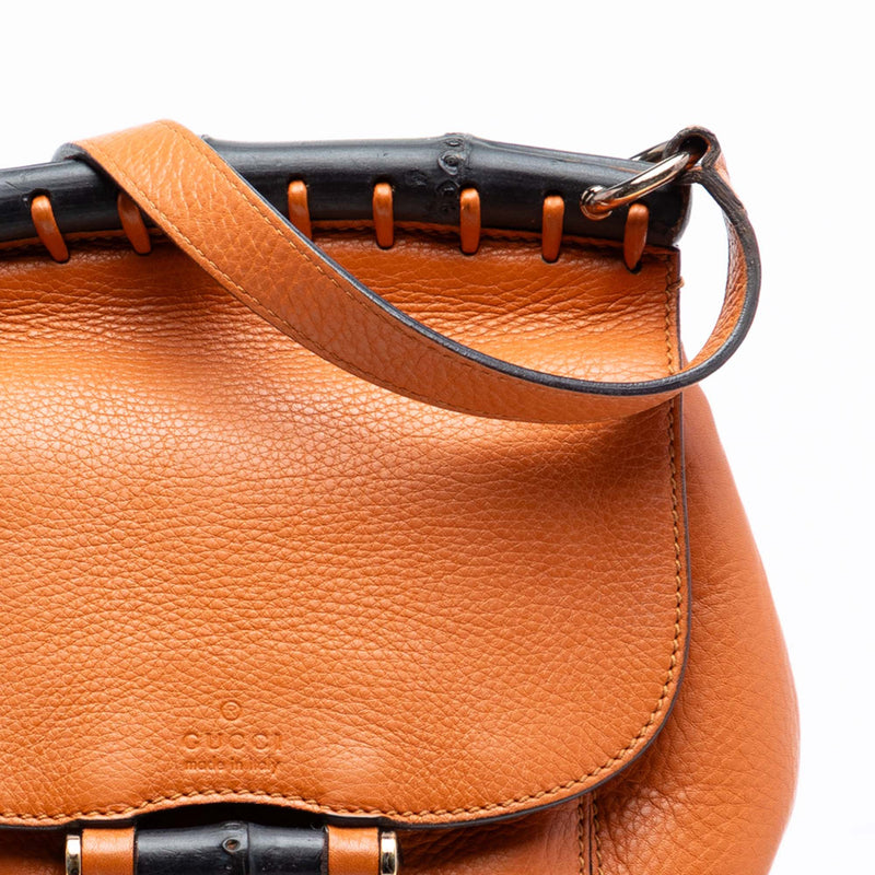 Small Leather Bamboo Nouveau Fringe Crossbody - Image 7