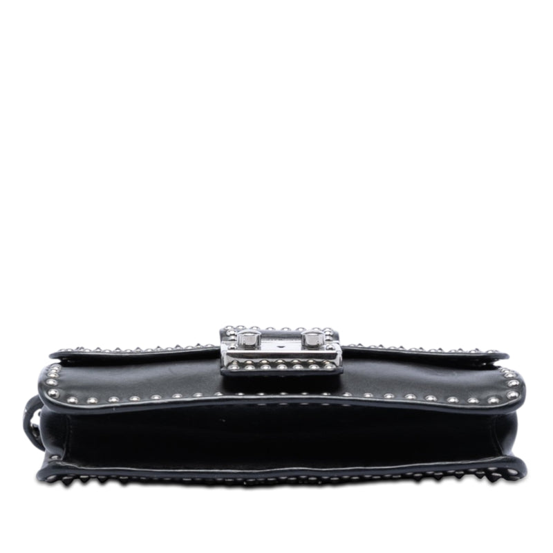 Studded Leather Push Lock Crossbody - Image 3