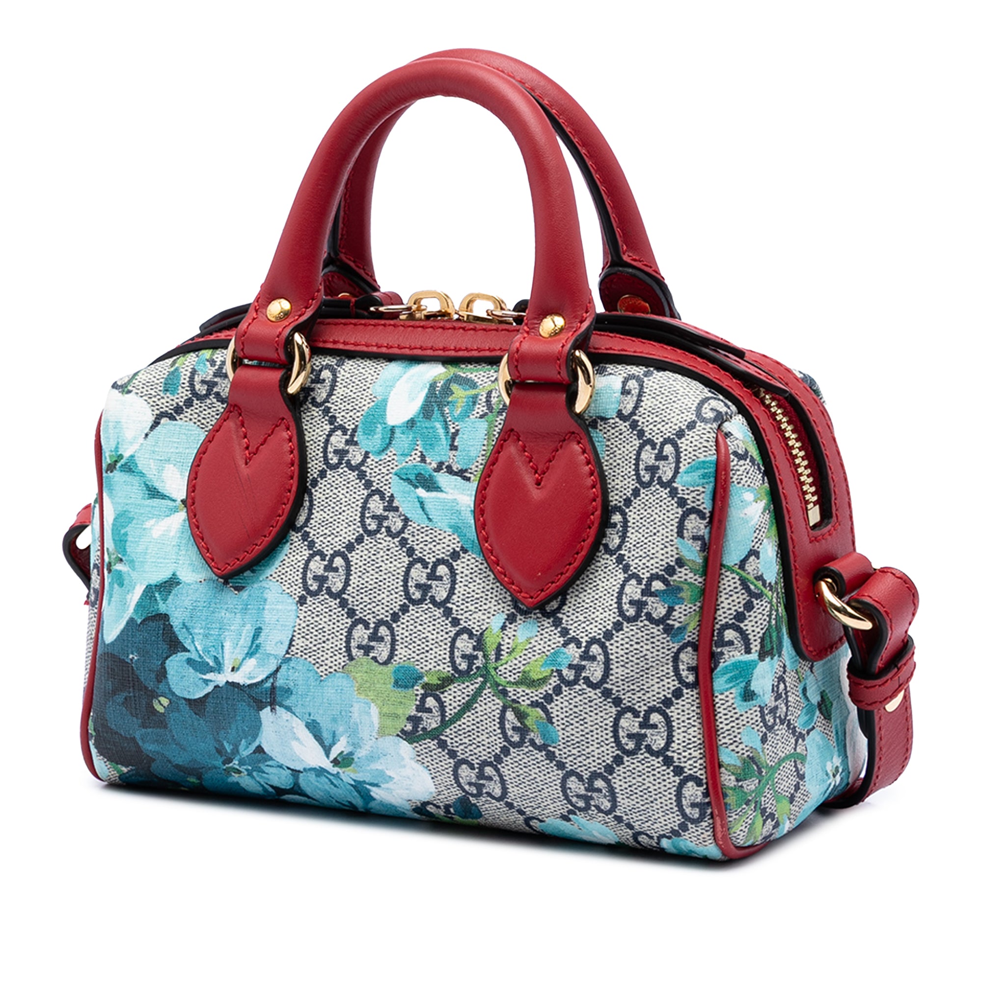 Mini GG Supreme Blooms Boston Bag - Image 2