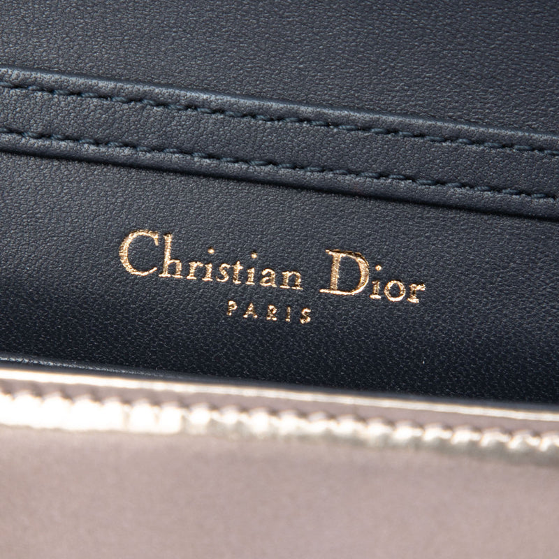 Metallic Patent Microcannage Diorama Wallet on Chain - Image 5