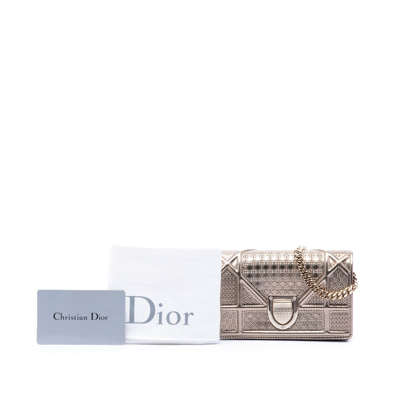 Metallic Patent Microcannage Diorama Wallet on Chain - Image 7
