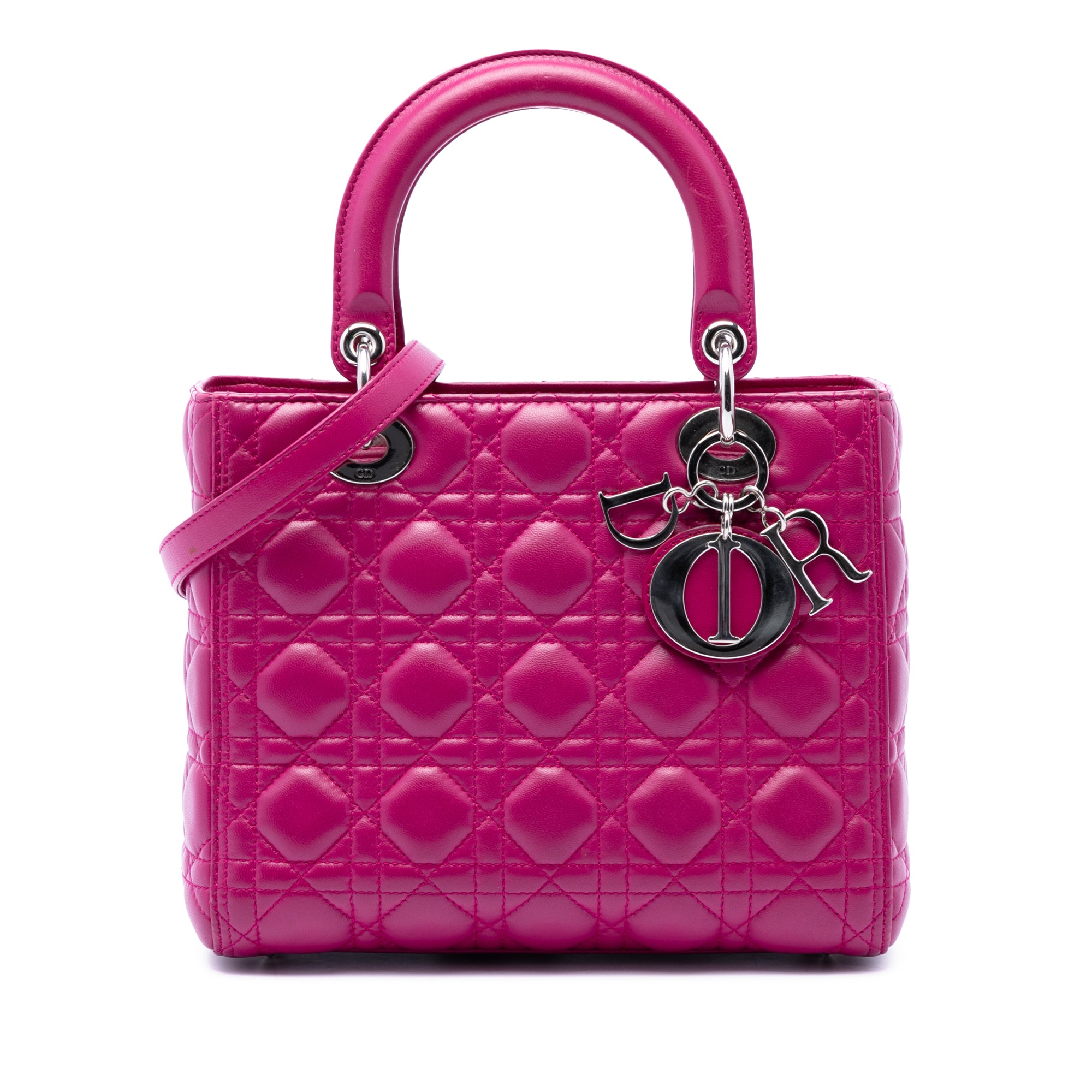 Medium Lambskin Cannage Lady Dior - Image 1