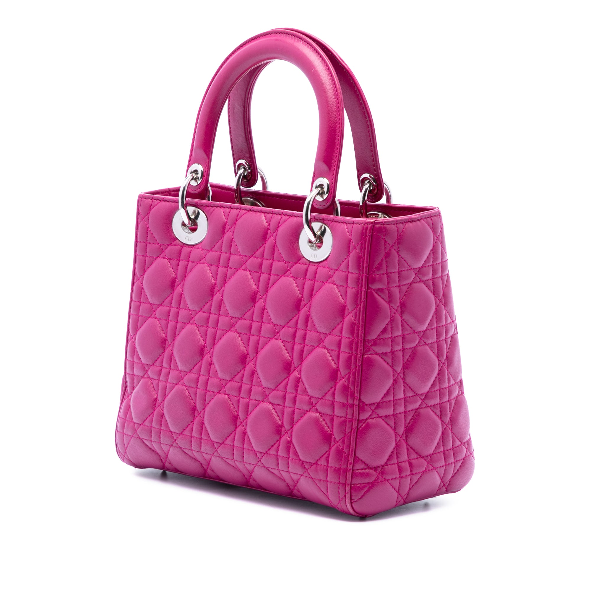 Medium Lambskin Cannage Lady Dior - Image 2