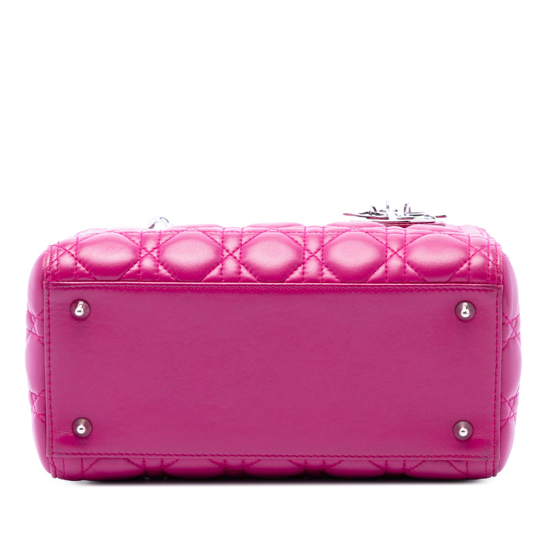 Medium Lambskin Cannage Lady Dior - Image 3