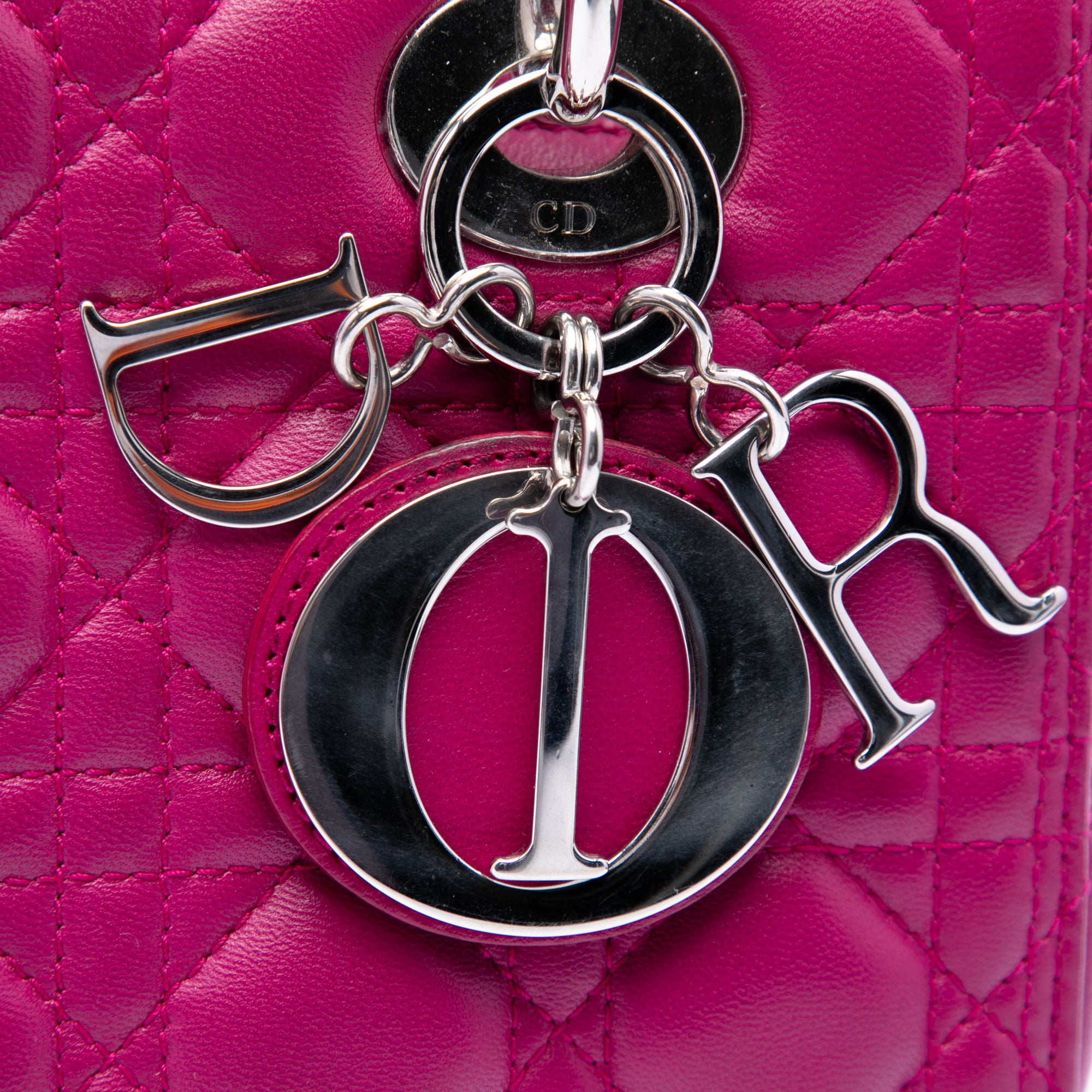 Medium Lambskin Cannage Lady Dior - Image 5
