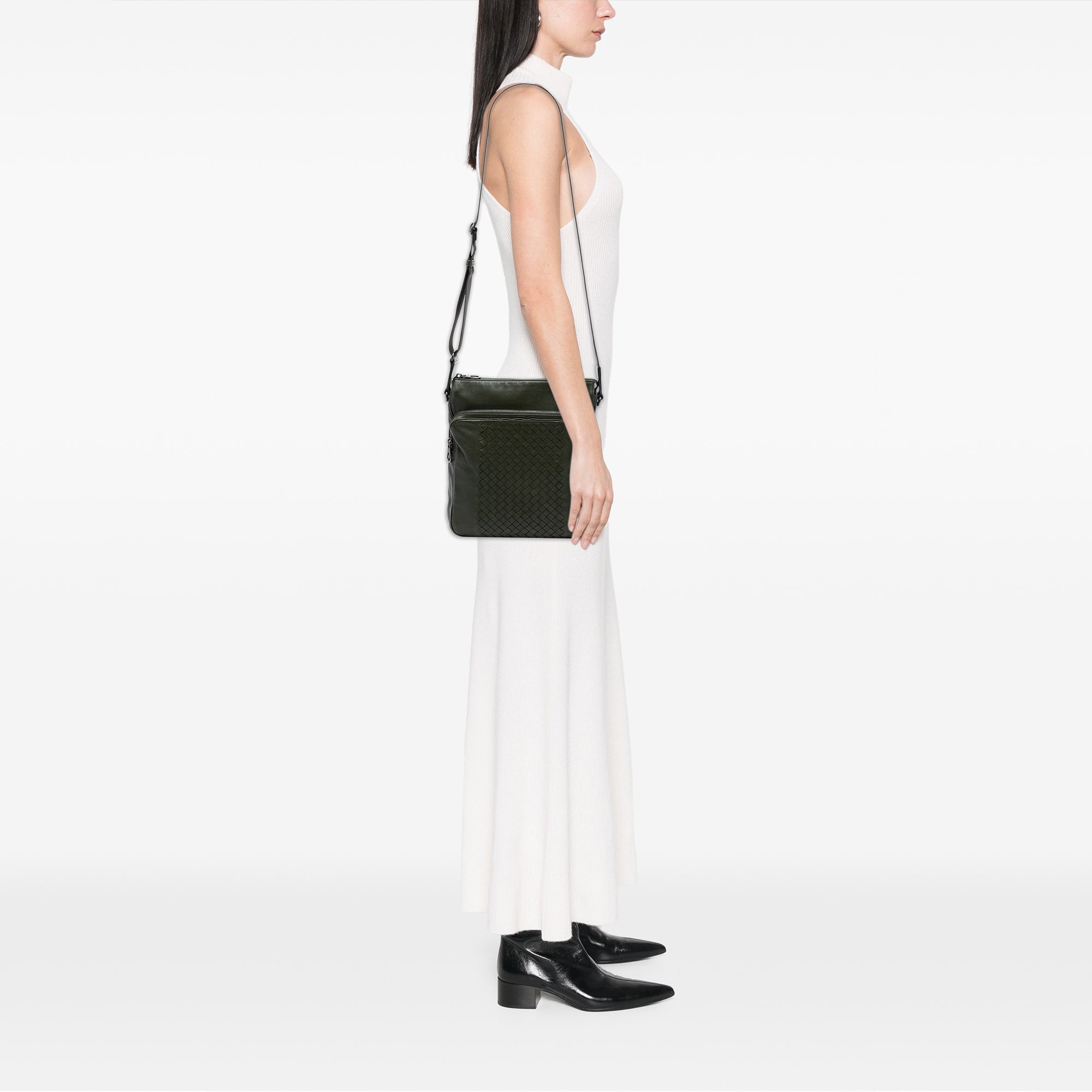 Intrecciato Trimmed Nappa Crossbody - Image 6