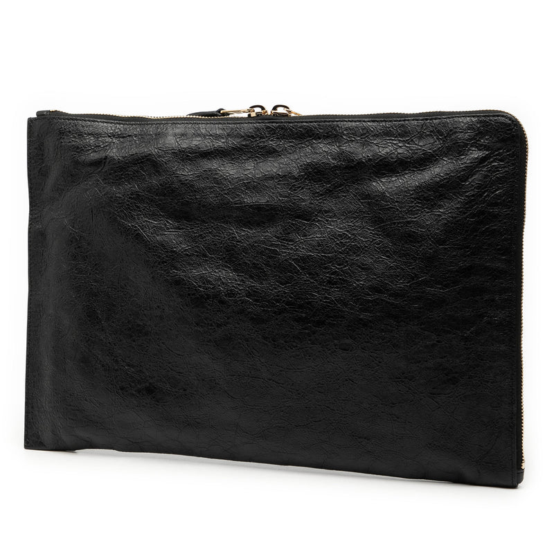 Lambskin Motocross Giant 12 Zip Around Flat Clutch - Image 2