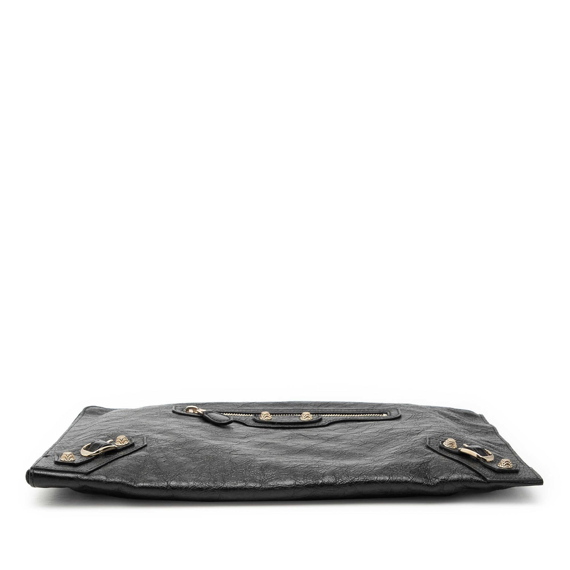 Lambskin Motocross Giant 12 Zip Around Flat Clutch - Image 3