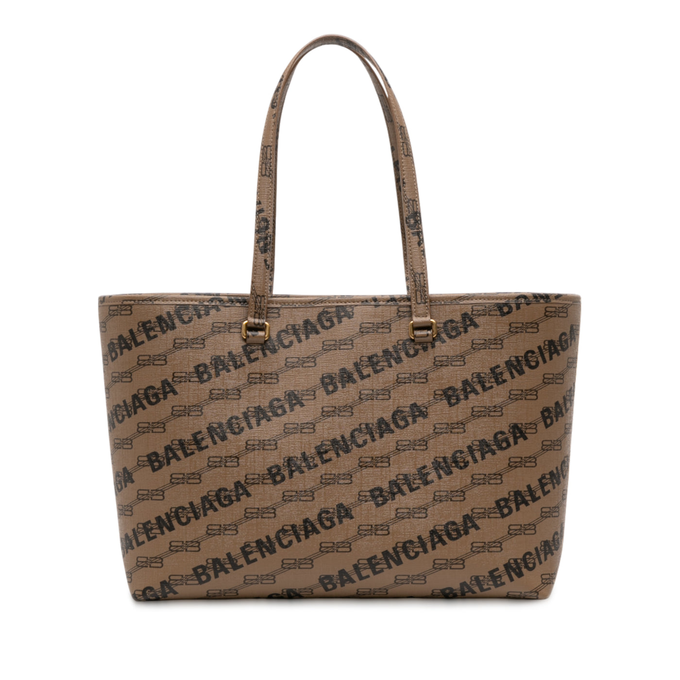BB Monogram Coated Canvas Signature Shopper M - Image 1
