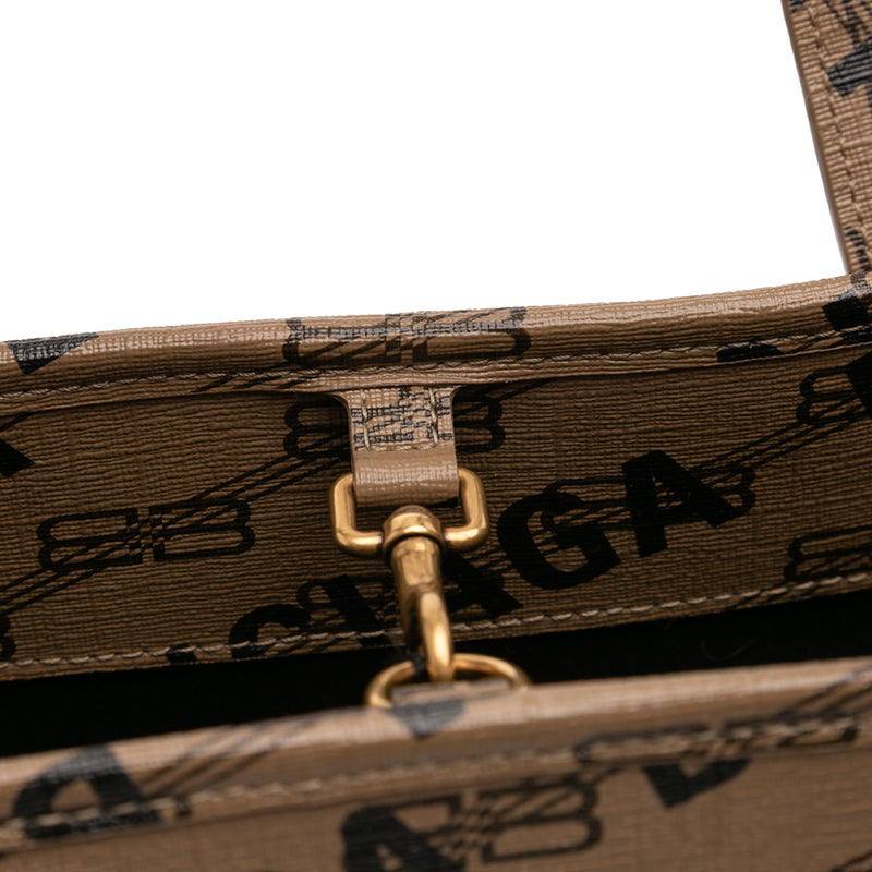 BB Monogram Coated Canvas Signature Shopper M - Image 9
