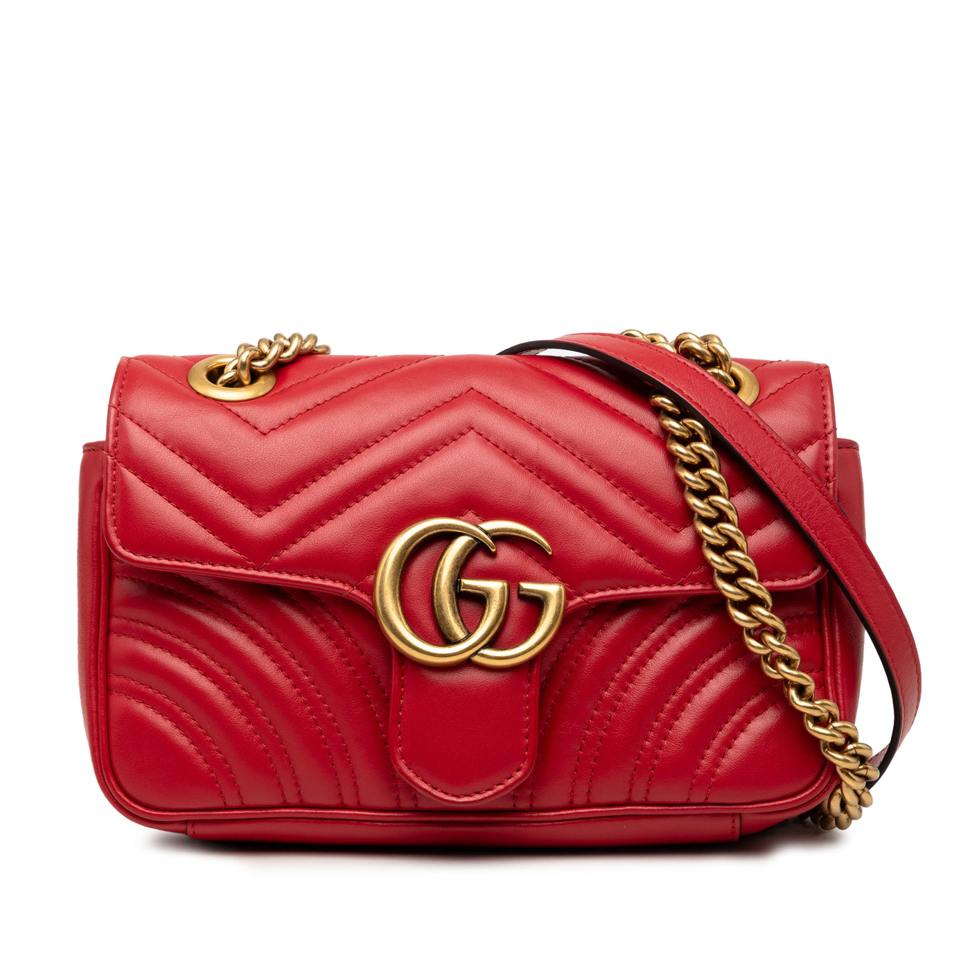 Small GG Marmont Matelasse Calfskin Shoulder Bag - Image 1