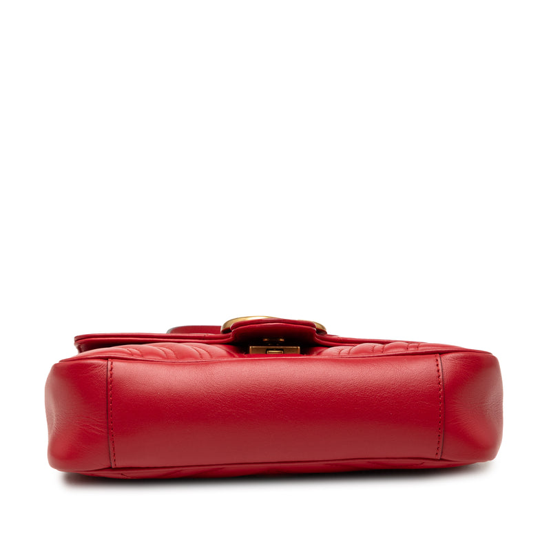 Small GG Marmont Matelasse Calfskin Shoulder Bag - Image 3