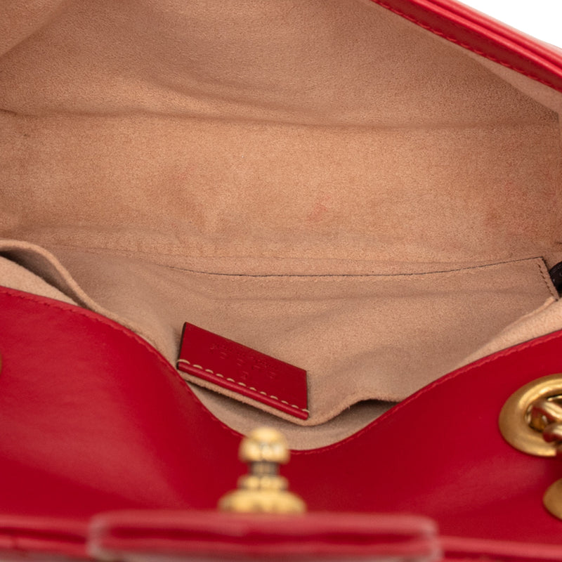 Small GG Marmont Matelasse Calfskin Shoulder Bag - Image 4