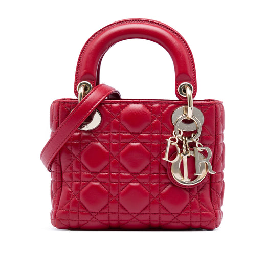Mini Lambskin Cannage Lady Dior - Image 1
