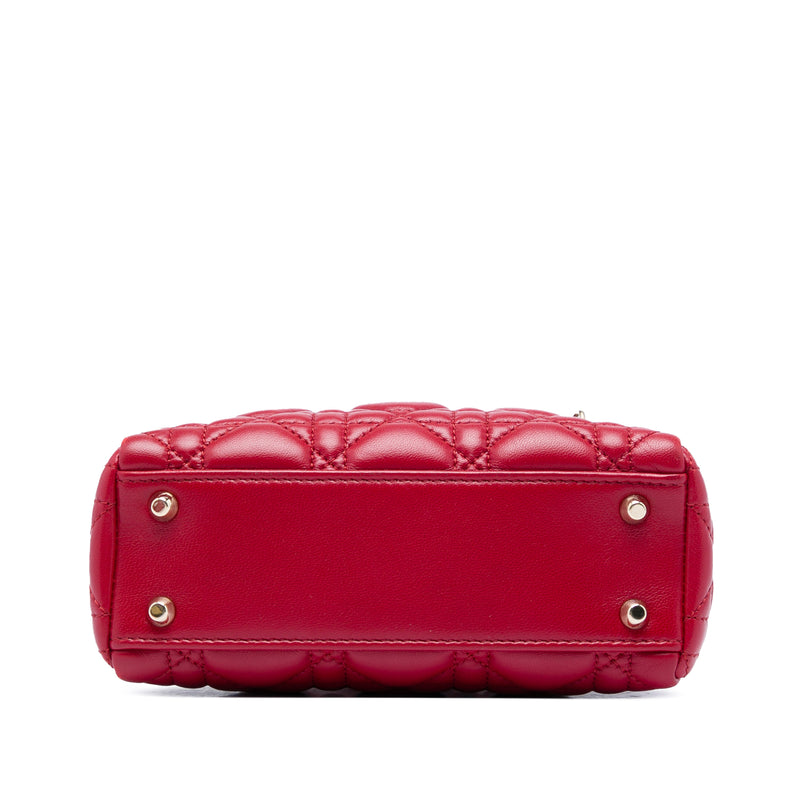 Mini Lambskin Cannage Lady Dior - Image 3