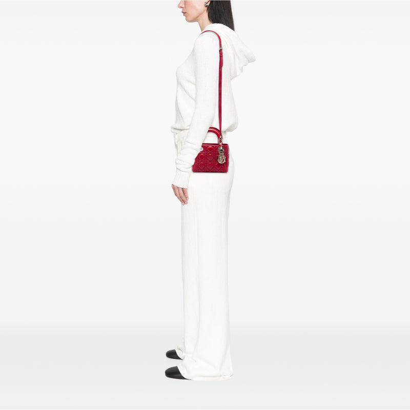 Mini Lambskin Cannage Lady Dior - Image 5