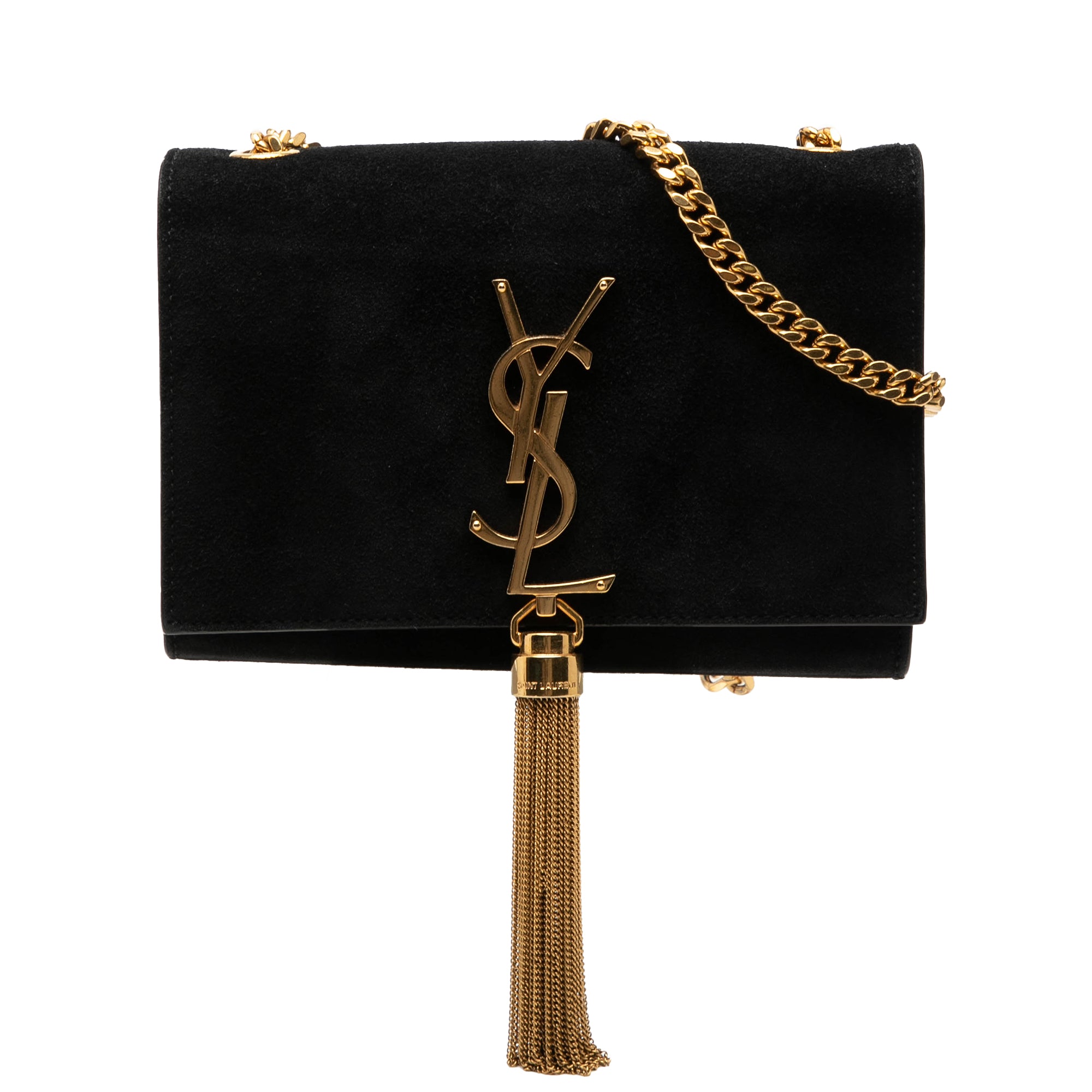 Small Suede Monogram Kate Tassel Crossbody - Image 1
