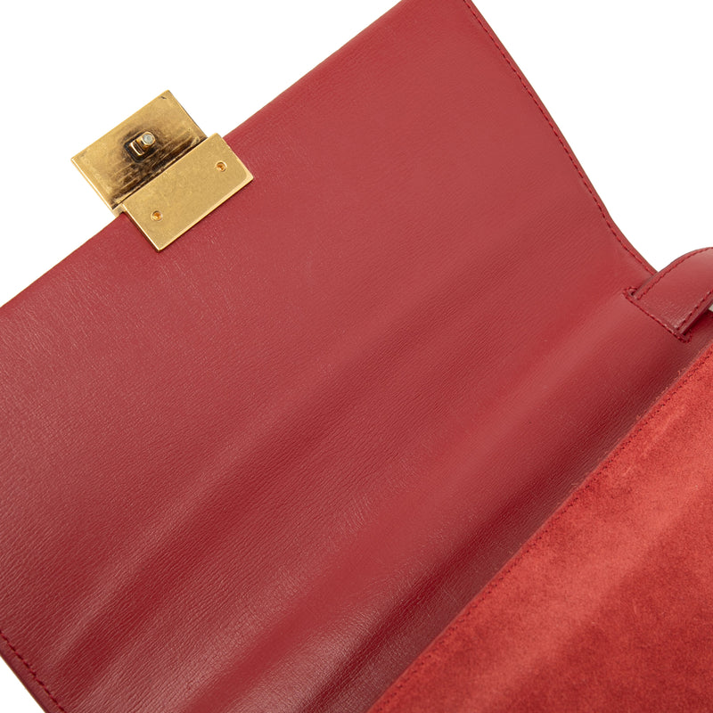 Medium Calfskin and Suede Bellechasse Bag - Image 7