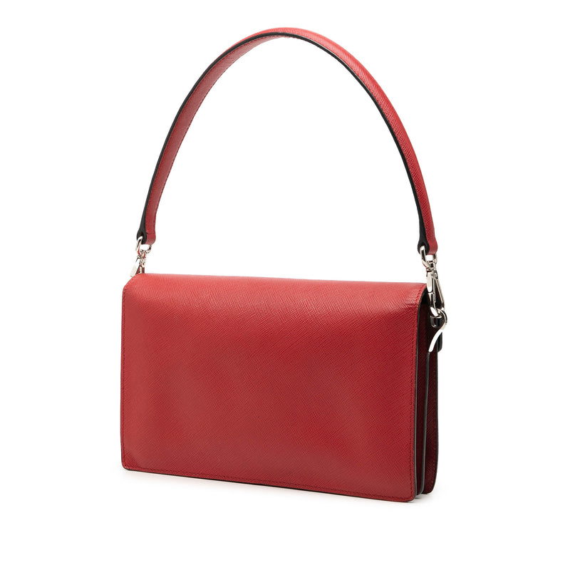 Mini Saffiano Lux Sound Lock Satchel - Image 2