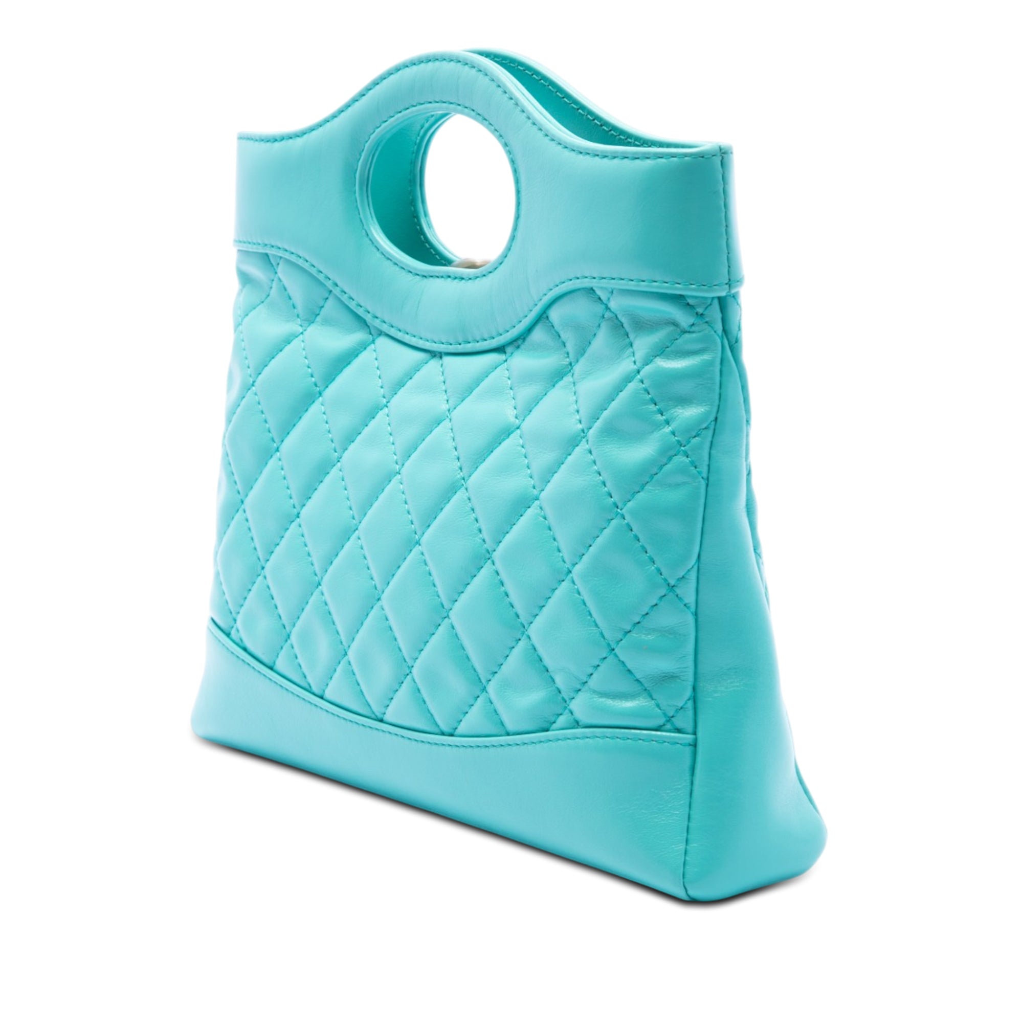 Mini Quilted Shiny Lambskin 31 Shopping Bag - Image 2
