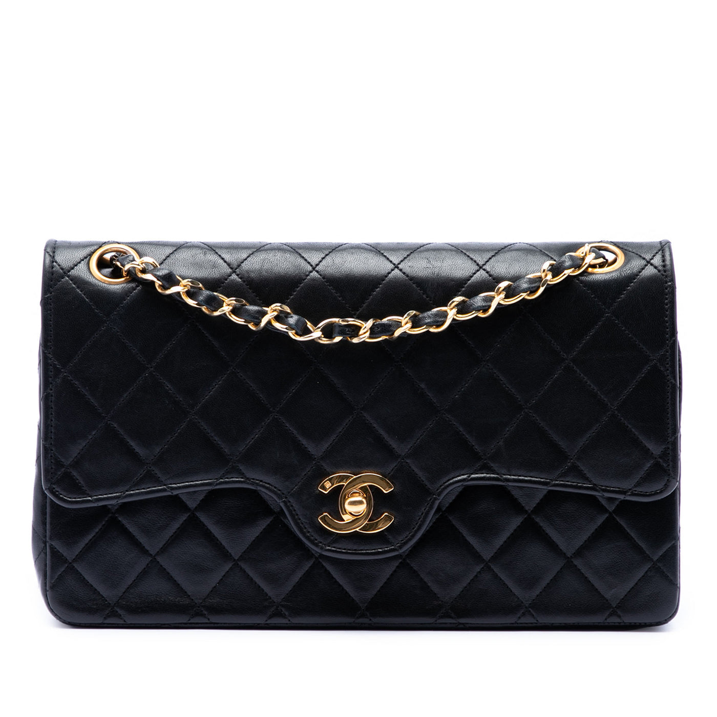 Medium CC Quilted Lambskin Double Flap - Image 1