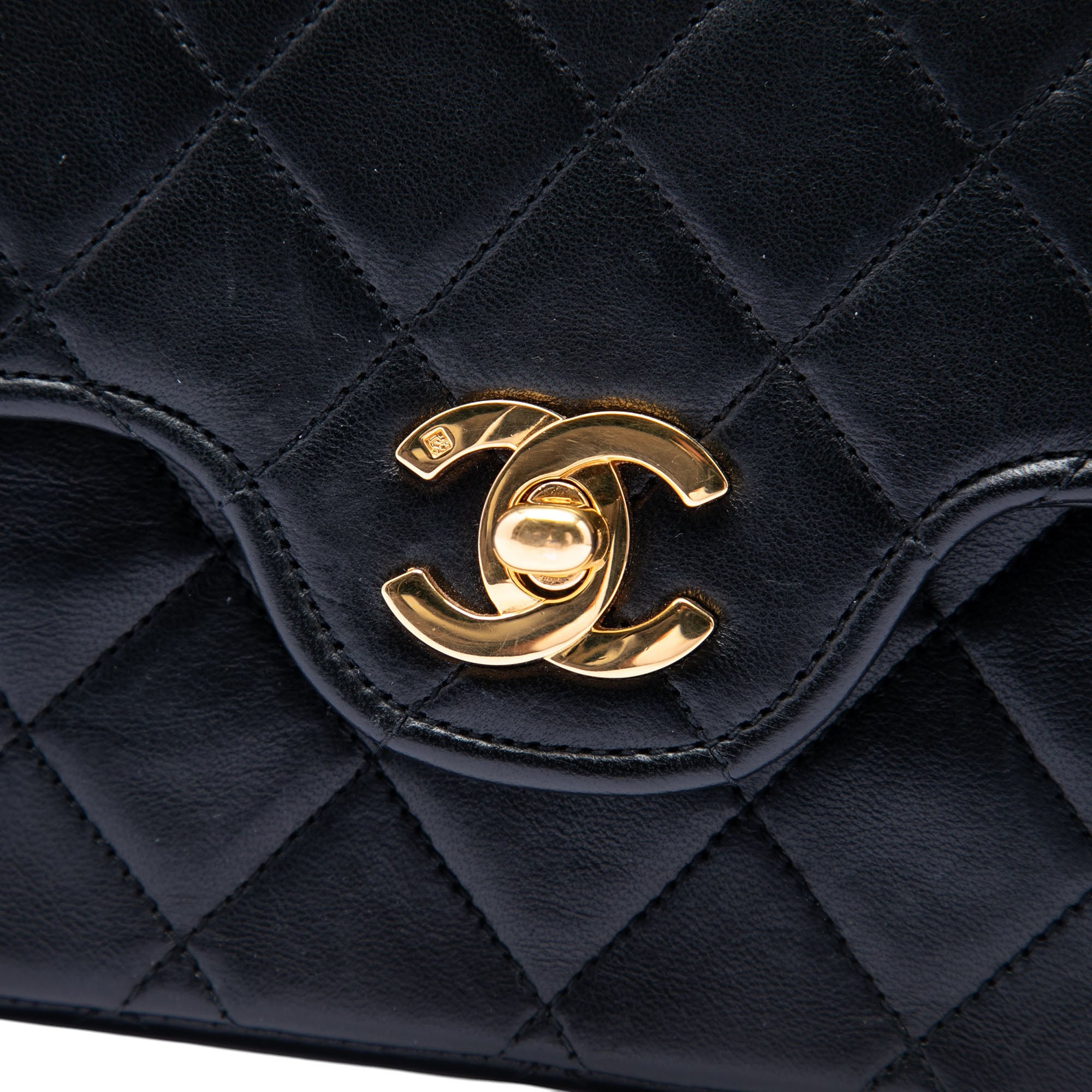 Medium CC Quilted Lambskin Double Flap - Image 5