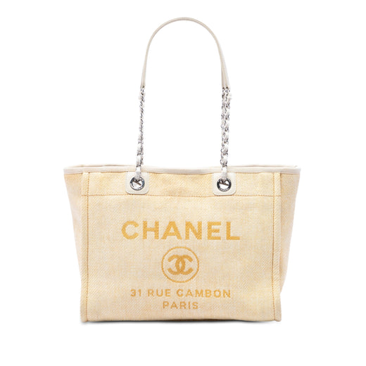 Small Raffia Deauville Tote - Image 1