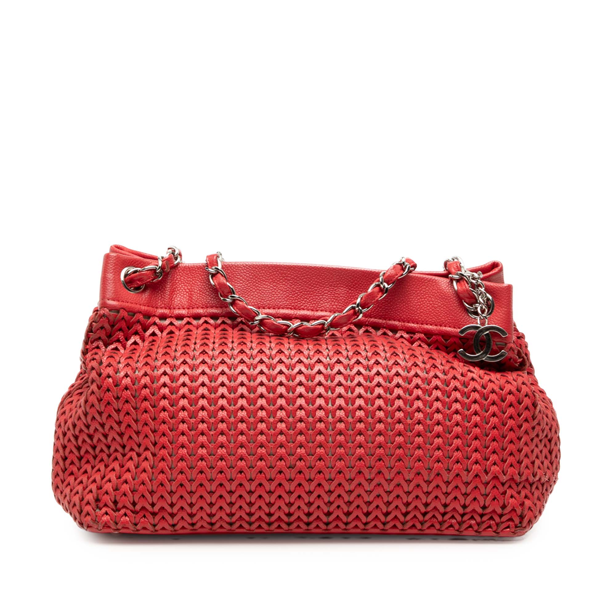 Woven Caviar CC Charm Tote - Image 1