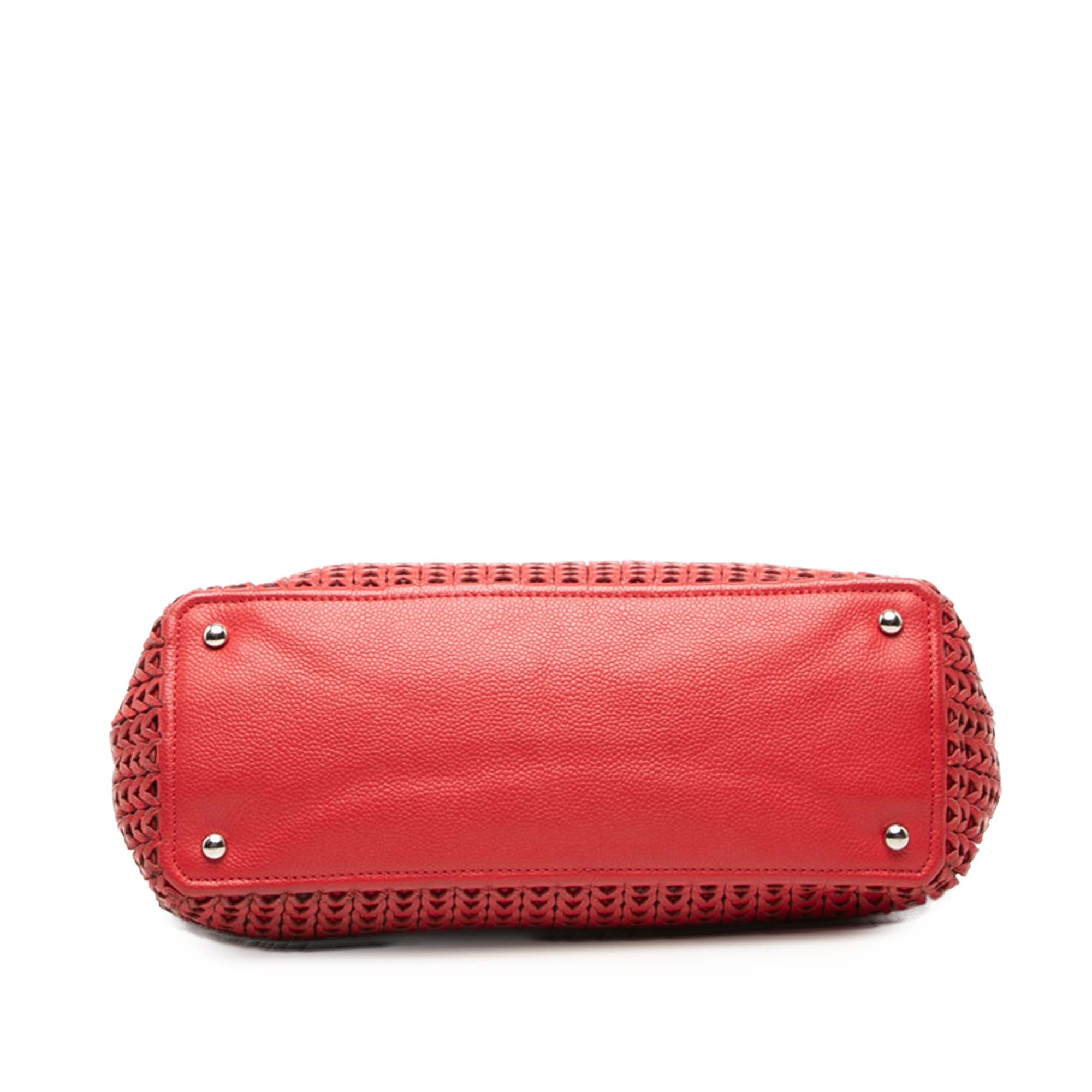 Woven Caviar CC Charm Tote - Image 3
