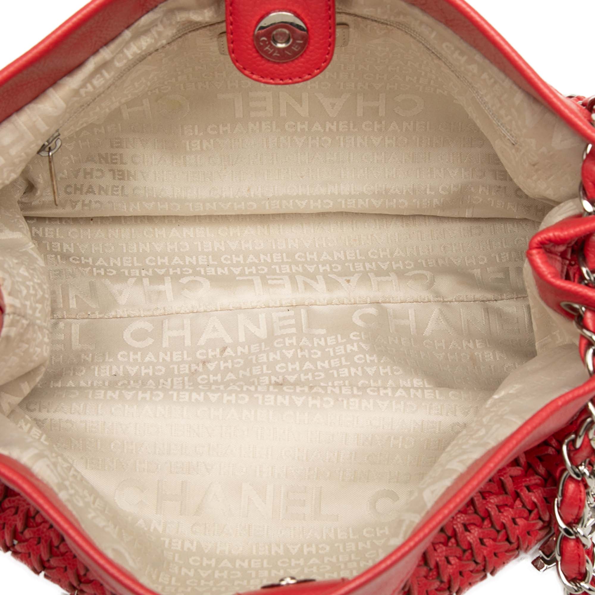 Woven Caviar CC Charm Tote - Image 4